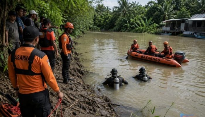 Diduga Terpeleset Saat Cari Rebung, Wanita 50 Tahun di Banjar Hanyut di Sungai