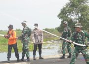 Antisipasi Kemarau, Kodim 1001/HSU-BLG Gelar Simulasi Penangaman Karhutla