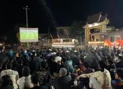 Ribuan Warga HSU Tumpah Ruah Nobar Piala Dunia 2026 di Bundaran Tugu Sholawat