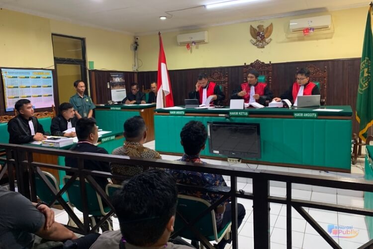 Tiga saksi pelapor dihadirkan JPU dalam sidang lanjutan kasus dugaan kasus tindak pidana pemalsuan surat tanah di PN Kandangan Kabupaten HSS. (Dok: Narasi Publik)