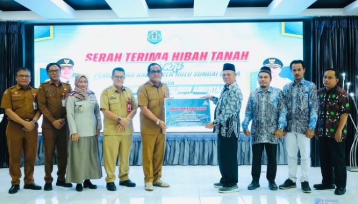 Dukung Pendidikan, Pemkab HSU Hibahkan Tanah ke Yayasan Bakti Muslimin