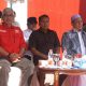 Wakil Ketua I DPRD HSS, Husnan (Tengah) saat menghadiri Apel Kesiapsiagaan Bencana Karhutla. (Dok: Istimewa)