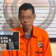 Tersangka berinisial J alias P (48) yang merupakan residivis kasus narkoba berhasil diringkus Satresnarkoba Polres HSU. (Dok: Istimewa)