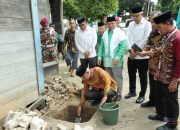 Renovasi Gedung Muhammadiyah Alabio, Bupati HSU Hadiri Peletakan Batu Pertama