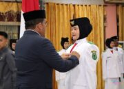 Bupati Sahrujani Resmi Kukuhkan Anggota Paskibraka HSU 2026