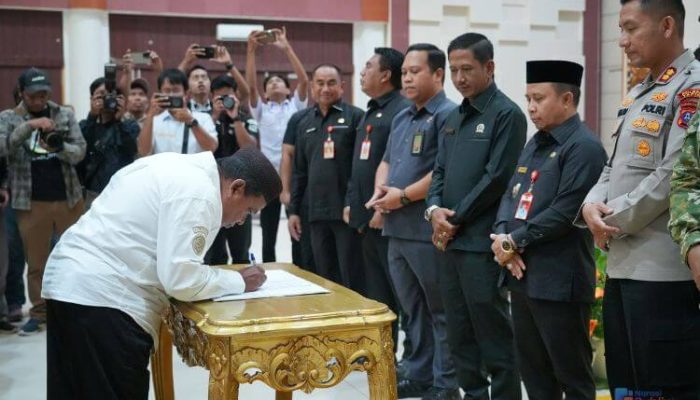 Gelar Deklarasi Damai, Bupati Tapin Ajak Calon Kades Sukseskan Pilkades Serentak 2026