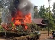 Musibah Kebakaran Hanguskan Rumah Warga di Desa Asam HSS