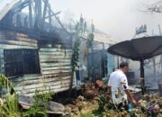 Kebakaran di Desa Paring Agung HSS, Satu Rumah Warga Ludes Terbakar
