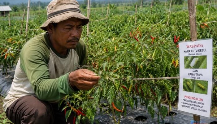 Hama Meningkat di Musim Kemarau, Petani Cabai di Balangan Terancam Gagal Panen