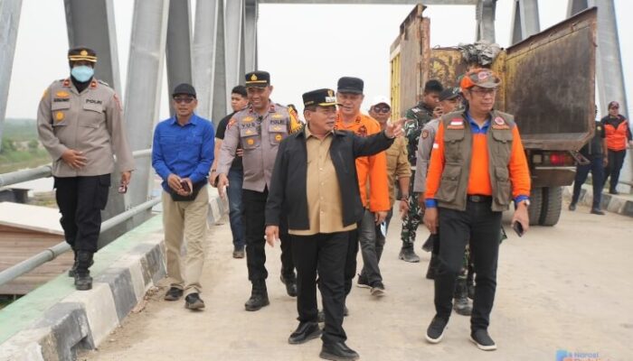 Bupati Kapuas Tinjau Karhutla Hingga Bangunan Sekolah Dampak Kebakaran