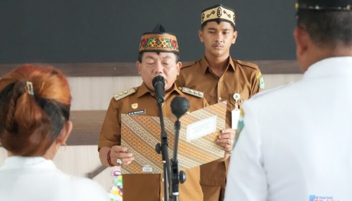 Jaga Roda Pemerintahan Desa, Bupati Kapuas Lantik 9 Pj Kades dan 10 Anggota BPD PAW
