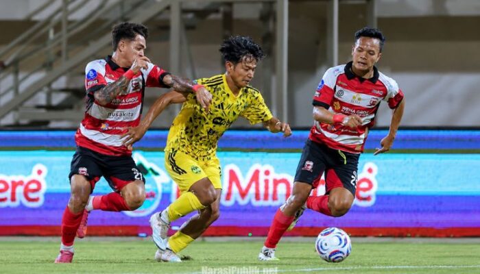 Sempat Tertinggal, Madura United Comeback Bungkam PSIM Yogyakarta 2-1