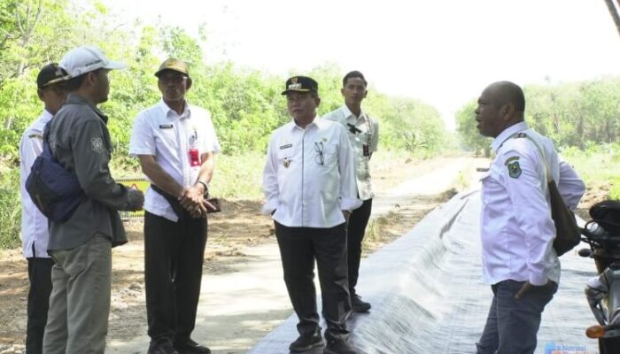 Pastikan Pengerjaan Berjalan Baik, Bupati Kapuas Tinjau Rekonstruksi Jalan