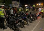 Belasan Motor Remaja Diangkut Polisi Saat Razia Balap Liar di Tabalong