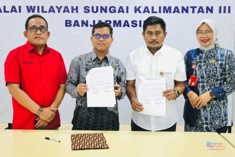 Demi air bersih warga, Bupati HSU bawa puluhan usulan sumur bor ke BWS. (Dok: Istimewa)