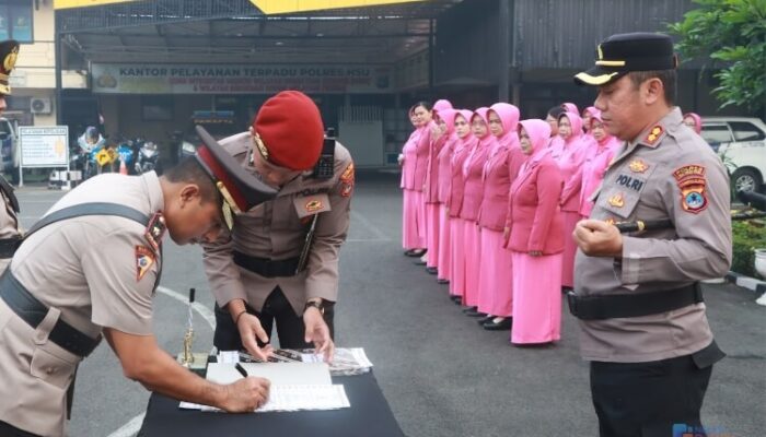 Delapan Posisi Jabatan Strategis di Polres HSU Resmi Berganti