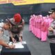 Kapolres HSU, AKBP Agus Nuryanto memimpin upacara Sertijab di halaman Mapolres HSU. (Dok: Istimewa)