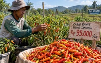 Tembus Rp95 Ribu Per Kilo, Petani Cabai di Balangan Berjuang Lawan Hama. (Dok: Ilustrasi AI)