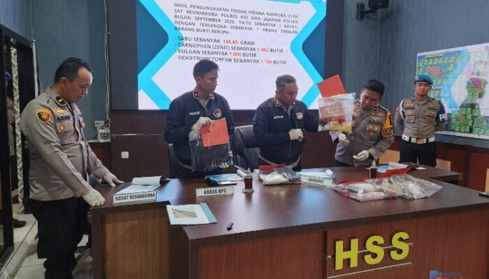 Gulung Jaringan Obat Keras, Satresnarkoba Polres HSS Ringkus Tiga Pelaku