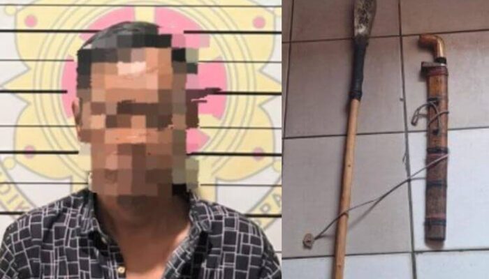 Bawa Tombak Saat Cekcok di SPBU Seradang, Seorang Pria Diringkus Polres Tabalong
