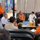 Menteri Perhubungan Dudy Purwaghandy saat melakukan koordinasi proses evakuasi korban KMP Virgo Transport 8 di Posko SAR Pelabuhan Trisakti Banjarmasin. (Dok: Istimewa)