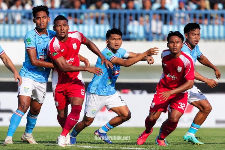 Pertandingan Persela Lamongan vs Persis Solo di Stadion Surajaya pada Liga Championship 2026/2027. (Dok: Persis Solo)