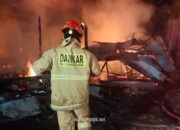 Kebakaran di Desa Asam HSS, Satu Rumah dan Warung Ludes Terbakar