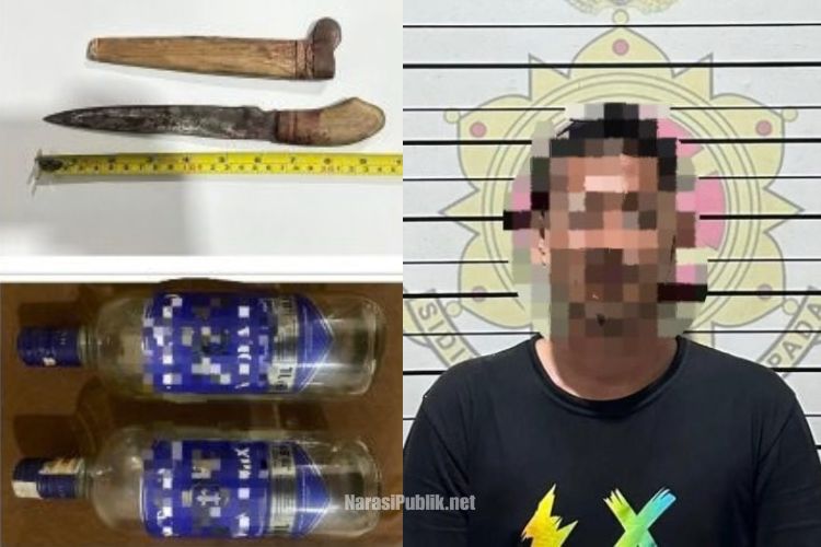 MS (37) beserta barang bukti berhasil diamankan jajaran Satreskrim Polres Tabalong. (Dok: Istimewa)
