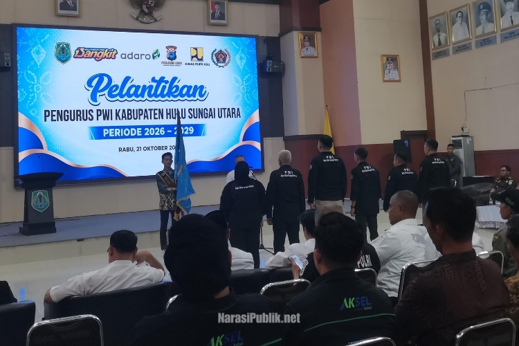 Pengurus PWI Kabupaten HSU Periode 2026-2029 resmi dilantik. (Dok: Istimewa)