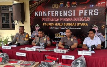 Polres HSU Ungkap Motif Kasus Pembunuhan Pria Berhelm di Amuntai Selatan