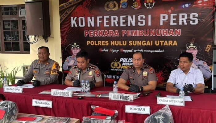 Polres HSU Ungkap Motif Kasus Pembunuhan Pria Berhelm di Amuntai Selatan