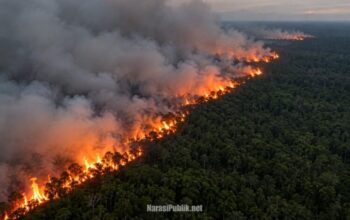 Kebakaran di Taman Nasional Tanjung Puting. (Dok: Ilustrasi)