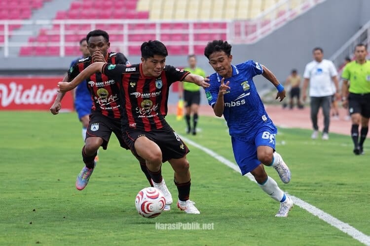 Persipura Jayapura vs Persiba Balikpapan dalam lanjutan Liga 2 Pegadaian Championship 2026/2027. (Dok: Istimewa)