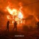 Terdengar Suara Ledakan, Dua Rumah Kosong di Desa Baluti Kandangan Terbakar