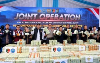 Penyelundupan 1.16 Ton Narkotika Digagalkan, WNA Taiwan Jadi Tersangka