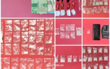 Sejumlah barang bukti yang berhasil disita jajaran Polres Tabalong dalam Operasi Sarang Narkoba. (Dok: Polres Tabalong)