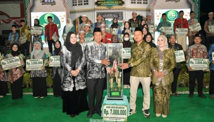 MTQ ke-52 Tingkat Kabupaten HSS Berakhir, Daha Barat Raih Juara Umum