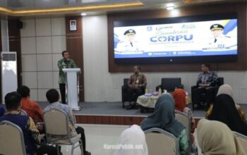 Bupati HSS Syafrudin Noor membuka kegiatan Sosialisasi CORPU bagi jajaran ASN. (Dok: Prokopim HSS)