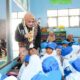 Bunda PAUD Tapin Faridah Yamani saat menyambangi TK Negeri Pembina 1 Lokpaikat. (Dok: Istimewa)