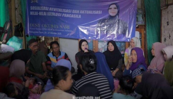 Gelar SOSREV di Tapin, Desy Oktavia Sari Ajak Warga Bijak Bermedia Sosial