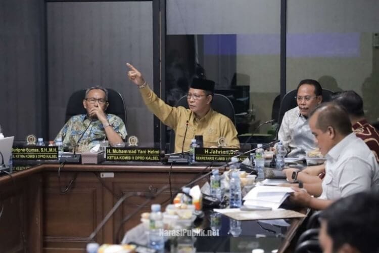 Rapat kerja Komisi II DPRD Kalsel bersama Dinas Kehutanan Kalsel. (Dok: Istimewa)