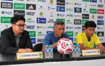 Pelatih PS Barito Putera, Hendri Susilo menyampaikan kesiapan pemain jelang menjamu Persela Lamongan pada lanjutan Liga 2 Pegadaian Championship 2026/2027. (Dok: Narasi Publik)