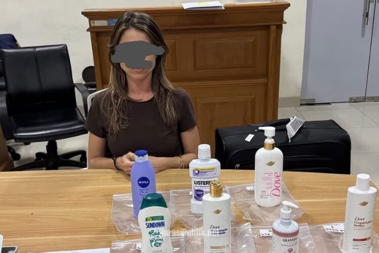 Tergiur upah besar, WNA Asal Brasil nekat selundupkan 3,6 Kg Kokain Cair ke Bali. (Dok: Polda Bali)