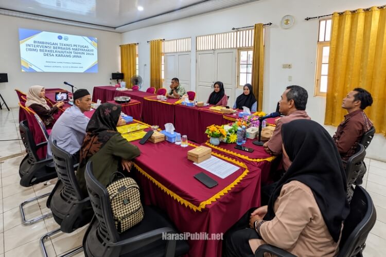 Kegiatan Pelatihan Teknis Mitra Pelaksana P4GN Bidang Rehabilitasi Tahun 2026 bagi para Agen Pemulihan Desa Karang Jawa yang digelar BNNK HSS. (Dok: Istimewa)