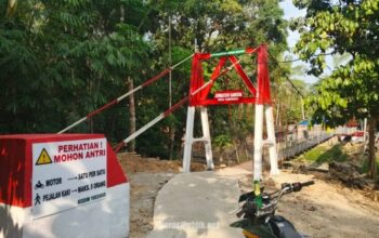 Salah satu Jembatan Garuda yang telah rampung dikerjakan oleh Kodim 1003/HSS. (Dok: Istimewa)