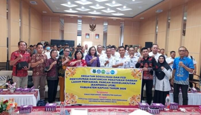 Cegah Alih Fungsi Lahan, Pemkab Kapuas Matangkan Penyusunan Ranperda LP2B