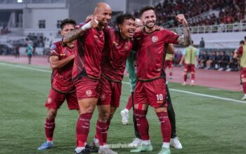 Pemain Java United FC melakukan selebrasi usai mencetak gol ke gawang Bali United. (Dok: Java United FC)