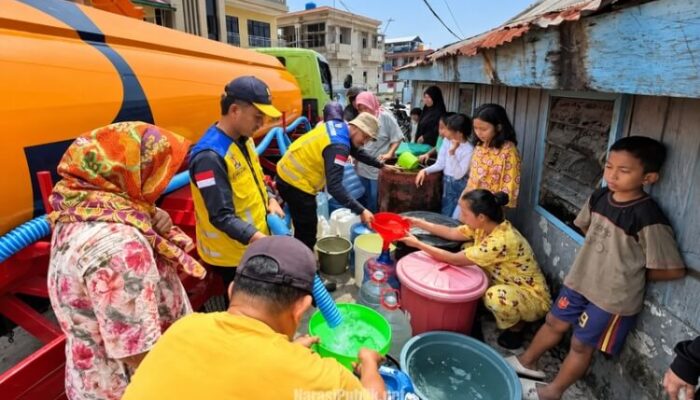 Atasi Dampak Kekeringan, 16 Ribu Liter Air Bersih Disalurkan Satgas BPBPK Kaltara