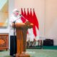 Wali Kota Banjarbaru, Erna Lisa Halaby memberikan sambutan usai prosesi pelantikan pengurus KORMI Banjarbaru. (Dok: Istimewa)