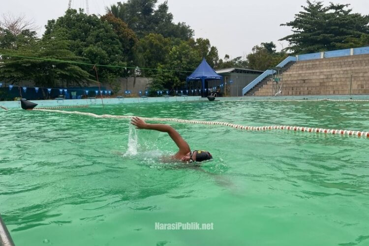 Kejurprov Renang Perairan Terbuka 2026 yang digelar Pengprov Akuatik Kalsel di Kolam Renang GOR Hasanudin HM, Banjarmasin. (Dok: Istimewa)